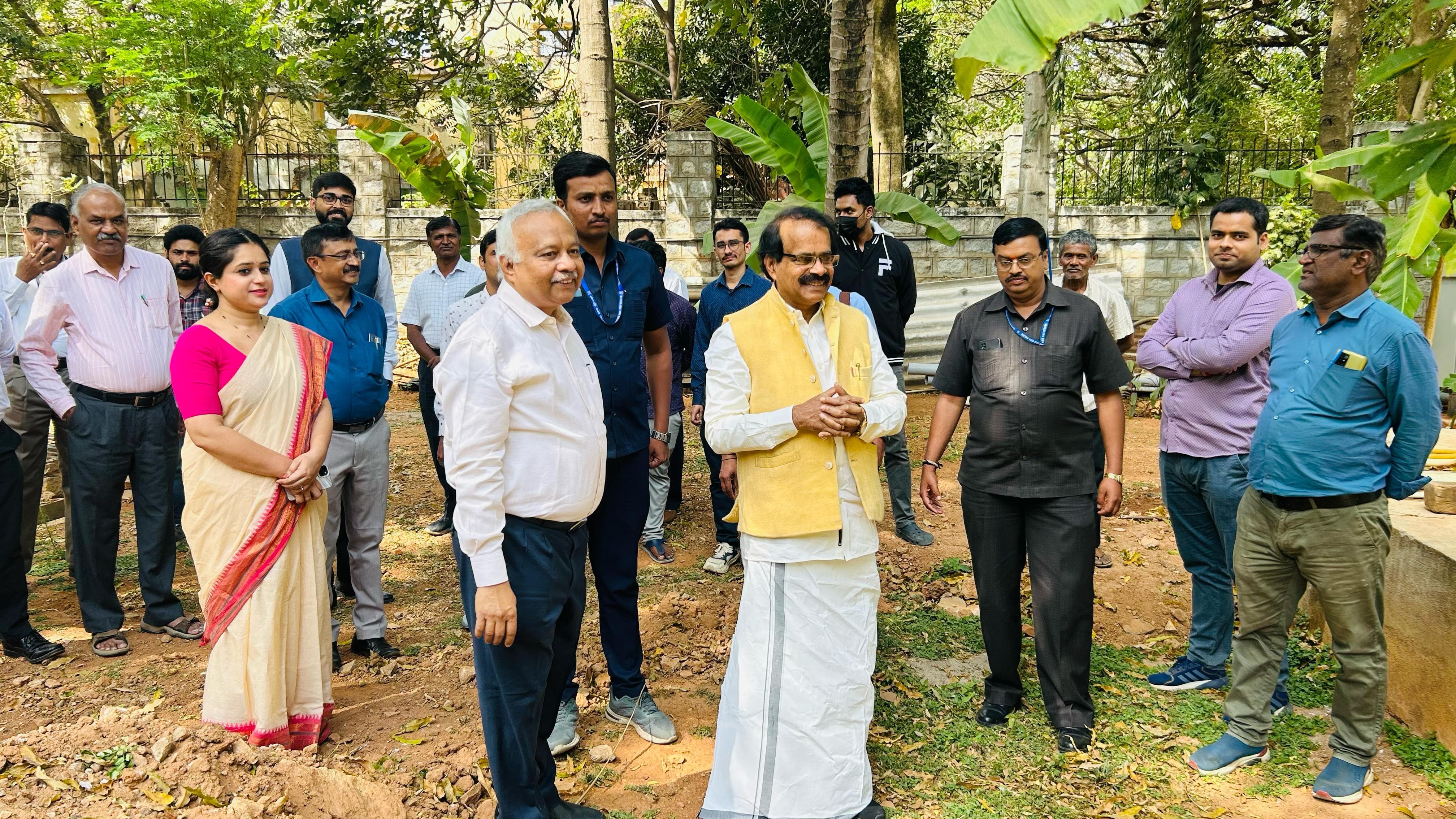 Minister is visiting the CICEF office premises